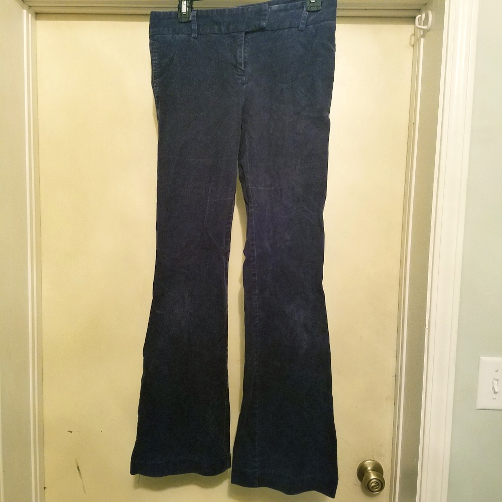 J.crew navy corduroy low fit pants size 4